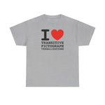 I Heart Transitive Pictograph Verbalizations - Men's T-Shirt