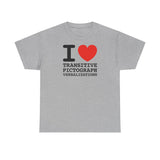 I Heart Transitive Pictograph Verbalizations - Men's T-Shirt