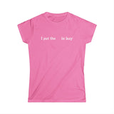 I Put The  In Lazy - Women's T-Shirt