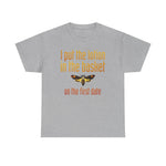 I Put The Lotion In The Basket On The First Date - Men's T-Shirt