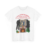 The Stockings Were Hung By The Chimney With Care - Men's T-Shirt