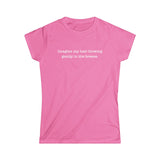 Imagine My Hair Blowing Gently In The Breeze. - Ladies Tee