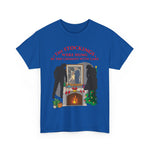 The Stockings Were Hung By The Chimney With Care - Men's T-Shirt