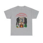 The Stockings Were Hung By The Chimney With Care - Men's T-Shirt