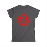 Stop Midget On Midget Crime - Women's T-Shirt