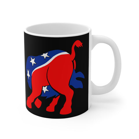 Democratic Donkey (Head Up Its Ass) - Mug