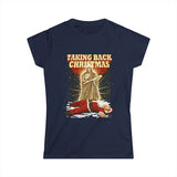 Taking Back Christmas (Jesus vs Santa) - Women's T-Shirt