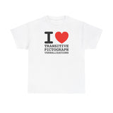 I Heart Transitive Pictograph Verbalizations - Men's T-Shirt