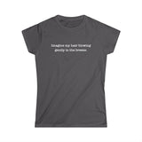 Imagine My Hair Blowing Gently In The Breeze. - Ladies Tee