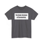 You Know Because Of Coronavirus - Men's T-Shirt